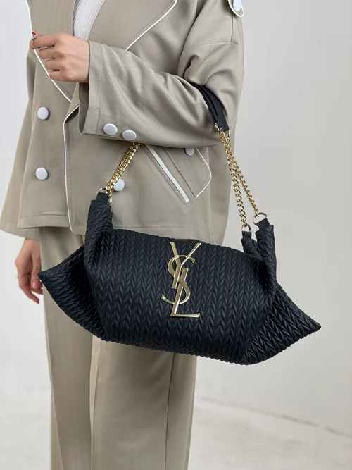 کیف قایقی زنجیر طلایی YSL